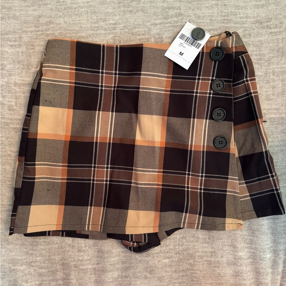 Plaid Skort